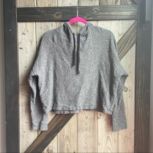Madewell crop top gray hoodie size small